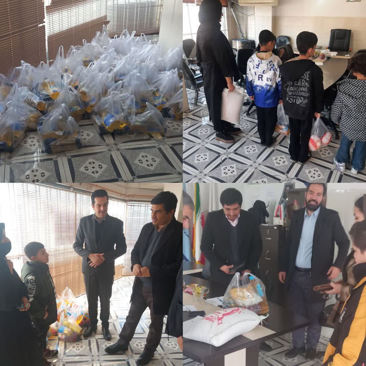 توزیع بسته های معیشتی بمناسبت عید سعید فطر