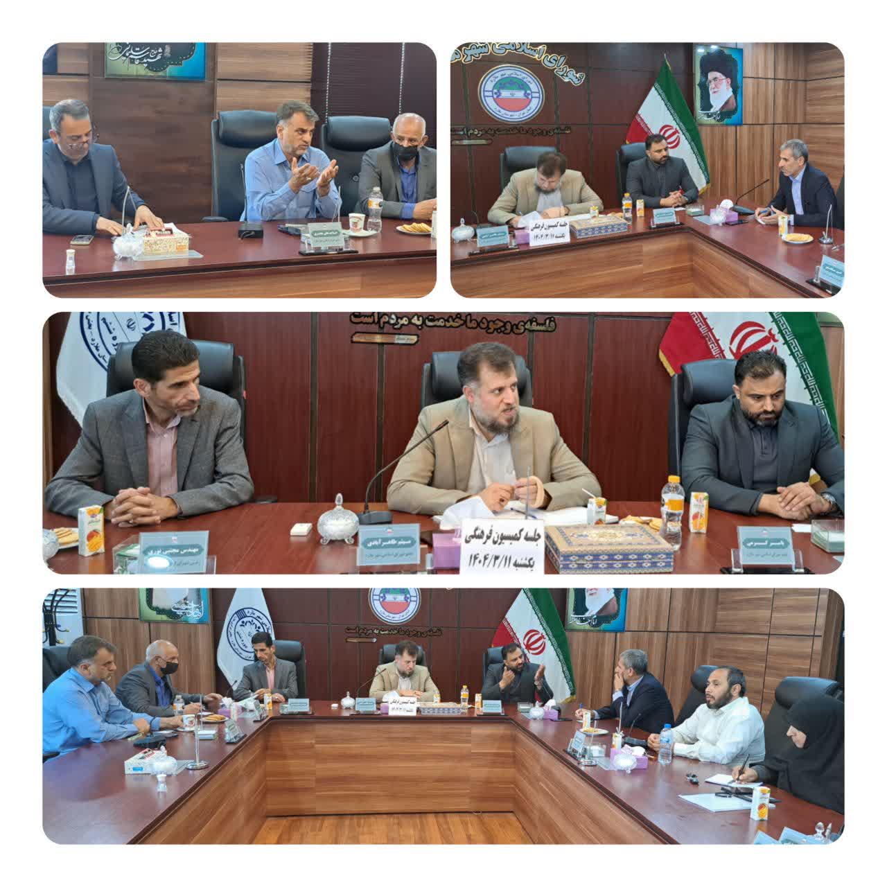 تشکیل جلسه کمیسیون فرهنگی و بررسی راههای همکاری بیشتر شورای اسلامی شهر ملارد با انجمن حمایت  زندانیان شهرستان